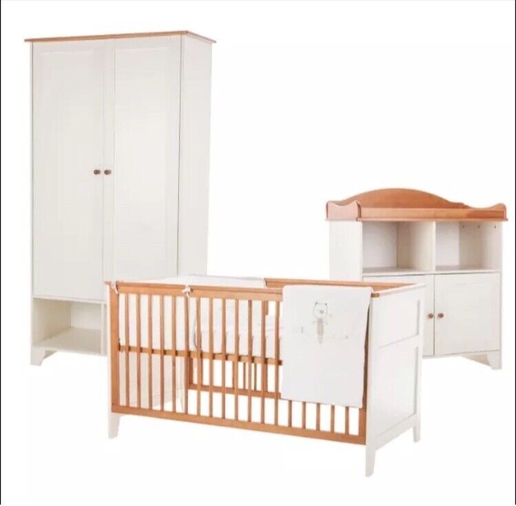 changing table and cot set